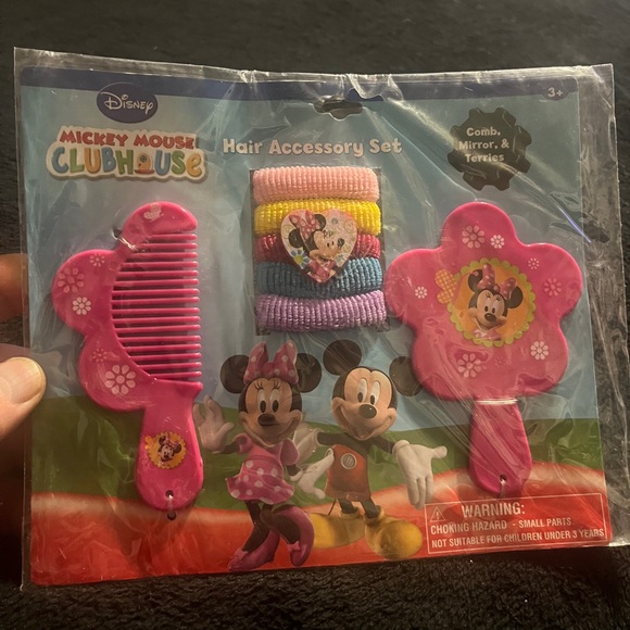 Disney Minnie Mouse Mouse Hair Accessory Set ( Comb , Mirror & Terries… - Picture 1 of 6